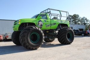 Green monster truck